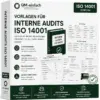 Audit-Checklisten ISO 14001 für interne Umweltmanagement-Audits mit Vorlagen für Auditplanung, Auditdurchführung und Verbesserungsmaßnahmen.