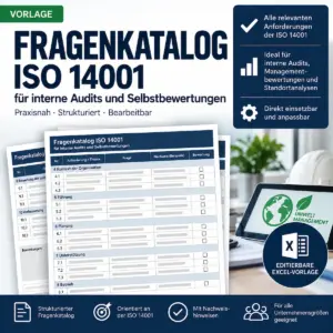 ISO 14001 Fragenkatalog für interne Audits als Excel-Vorlage