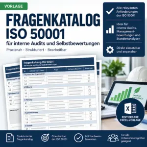 ISO 50001 Fragenkatalog für interne Audits als Excel-Vorlage