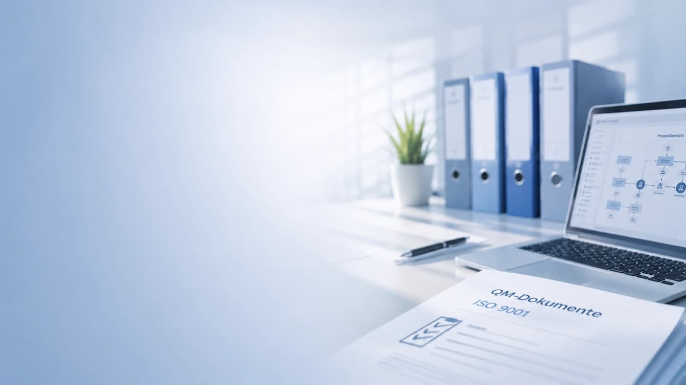 Prozessbeschreibung nach ISO 9001 mit Darstellung von Prozessabläufen und Verantwortlichkeiten im Qualitätsmanagement.