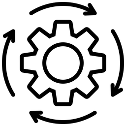 Grafische Prozessbeschreibung eines Qualitätsmanagementsystems nach ISO 9001 mit definierten Abläufen, Verantwortlichkeiten, Eingaben, Ausgaben und kontinuierlicher Verbesserung.