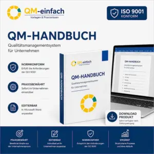 QM-Handbuch ISO 9001 für Unternehmen – professionelle Qualitätsmanagement-Vorlage