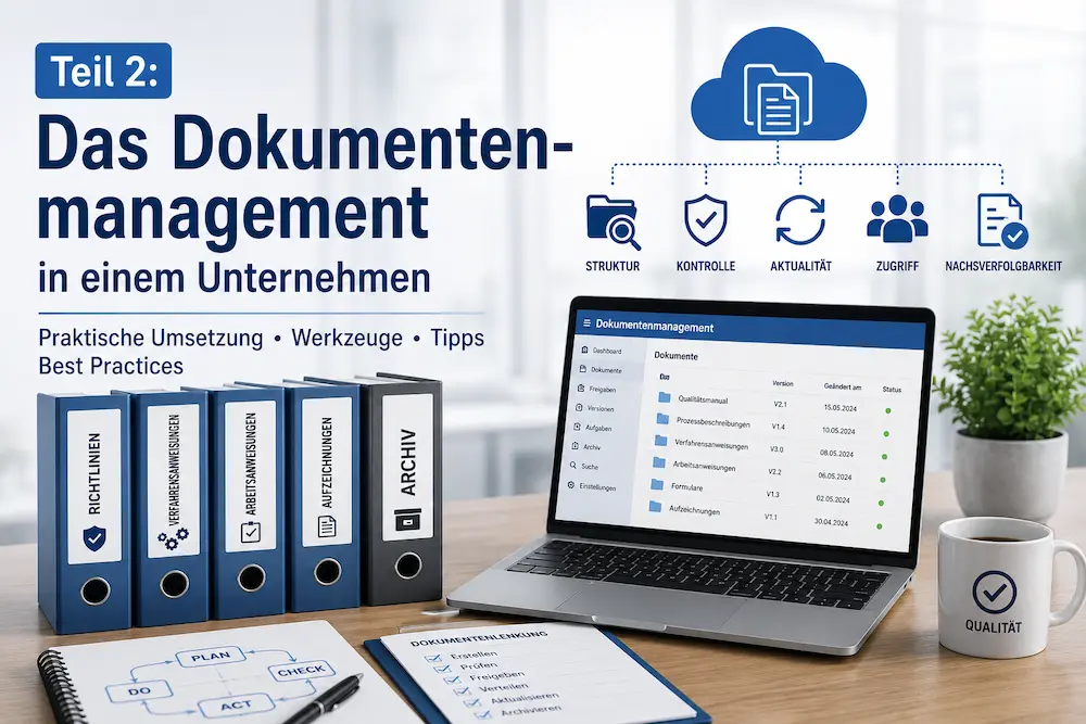 Dokumentenlenkung ISO 9001 mit digitalem Dokumentenmanagement und QM-Dokumenten