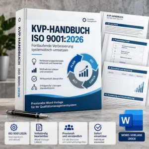 KVP Handbuch ISO 9001:2026 als bearbeitbare Word-Vorlage