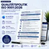 Qualitätspolitik ISO 9001:2026 Vorlage als bearbeitbares Word-Dokument