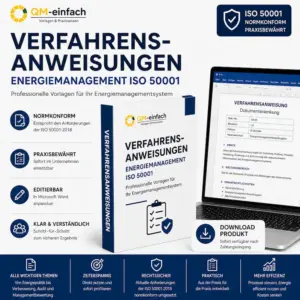 Verfahrensanweisungen ISO 50001 – professionelle Word-Vorlagen für Energiemanagementsysteme nach DIN EN ISO 50001