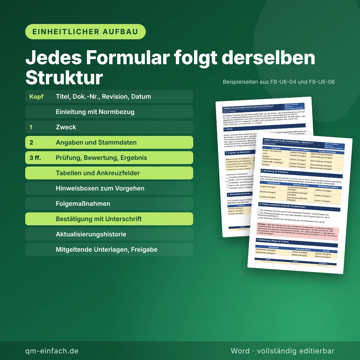 Lebenszyklusbewertung Produktentwicklung – Formular Lebenszyklus-Bewertungsbogen ISO 14001:2026 (Word) – Bild 3