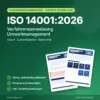 Verfahrensanweisung ISO 14001:2026 für das Umweltmanagement als editierbare Word-Vorlage zum Sofort-Download
