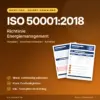 Produktbild ISO 50001:2018 Richtlinie Energiemanagement als Word-Vorlage mit Vorgaben, Verantwortlichkeiten und Anhängen