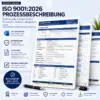 Prozessbeschreibung ISO 9001:2026 als bearbeitbare Word-Vorlage mit Flowchart und Verantwortlichkeiten