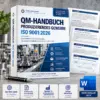 QM-Handbuch produzierendes Gewerbe ISO 9001:2026 als Word-Vorlage
